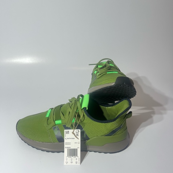 Adidas U Path Run Men's Green Camo Lime Black Gray Sneakers Shoes FV9251 NEW - Picture 7 of 12